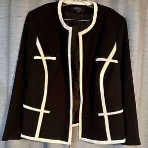Sleek Black & White Blazer